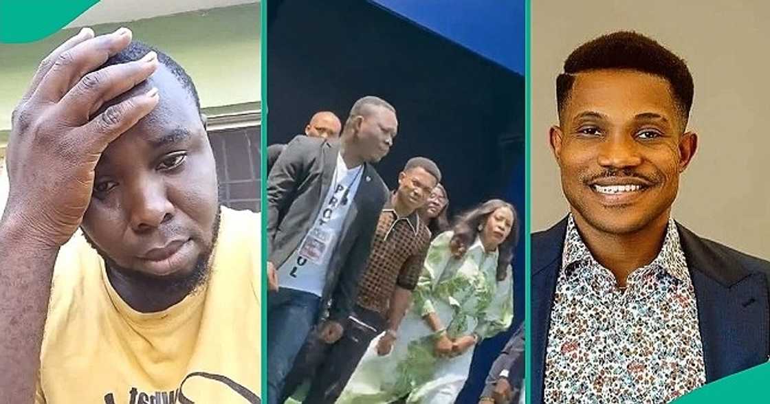 Man said the atmosphere became 'electric' after Pastor Jerry Eze walked into a stadium in America. Man said the atmosphere became 'electric' after Pastor Jerry Eze walked into a stadium in America.