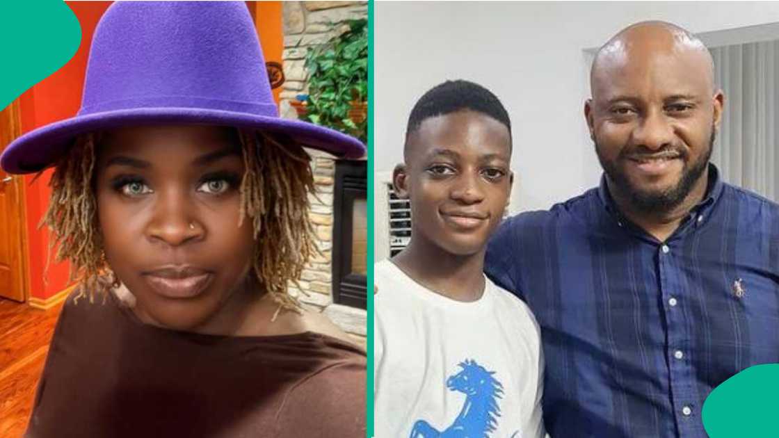 Yinka Theisen alleges how Yul Edochie broke down in tears during family gathering over late son.