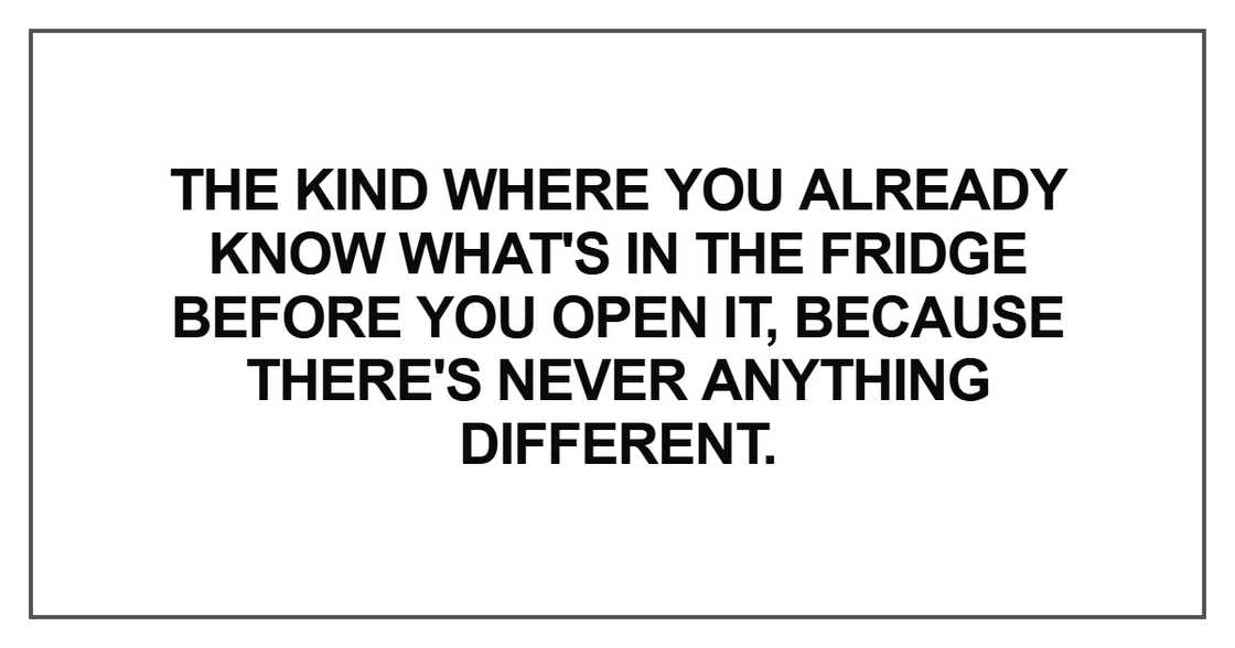 The kind where you already know