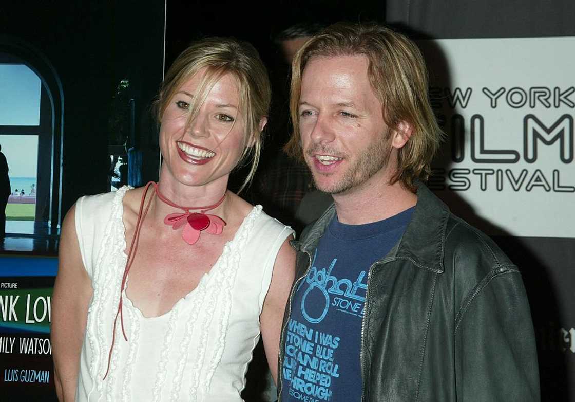 Julie Bowen and David Spade in New York City, New York, United States.