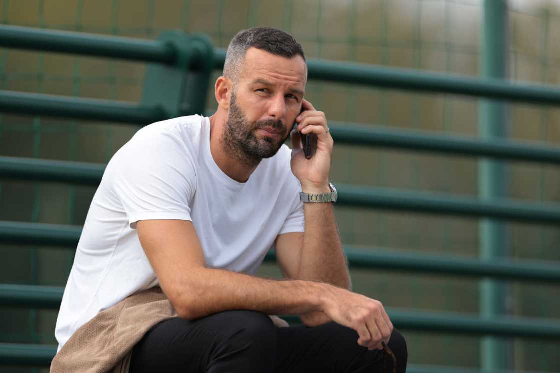 Samir Handanovic pictured in the tribune during the Primavera 1 match