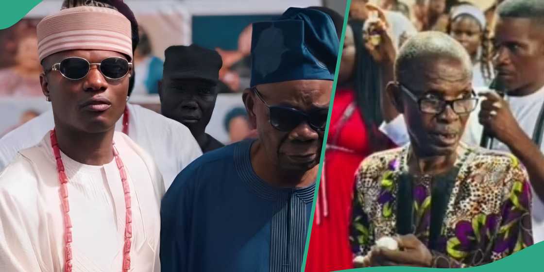 Man speaks about Wizkid and his father while in church. Man speaks about Wizkid and his father while in church.
