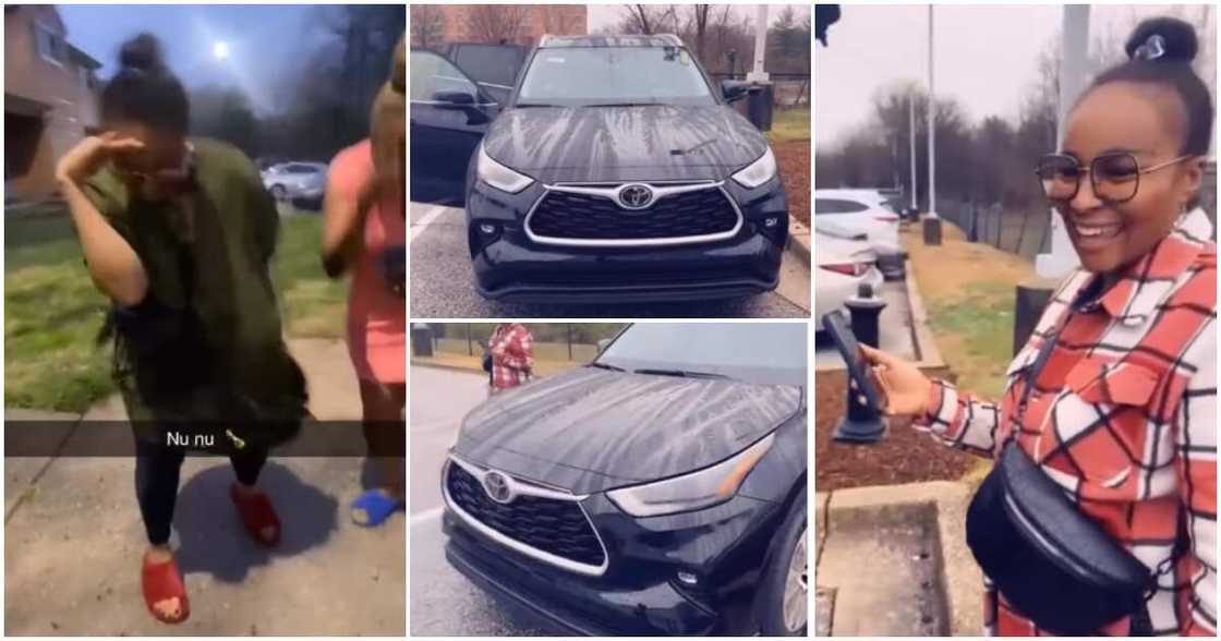 Actress Doris Simeon buys car. Actress Doris Simeon buys car.