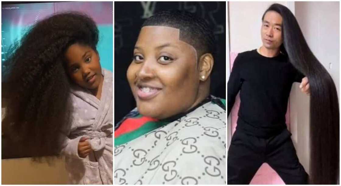 Photos of people with beautiful hair. Photos of people with beautiful hair.