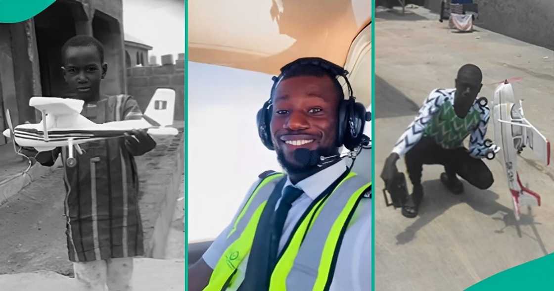 Man fulfils dream of being pilot after building mini planes as a kid Man fulfils dream of being pilot after building mini planes as a kid