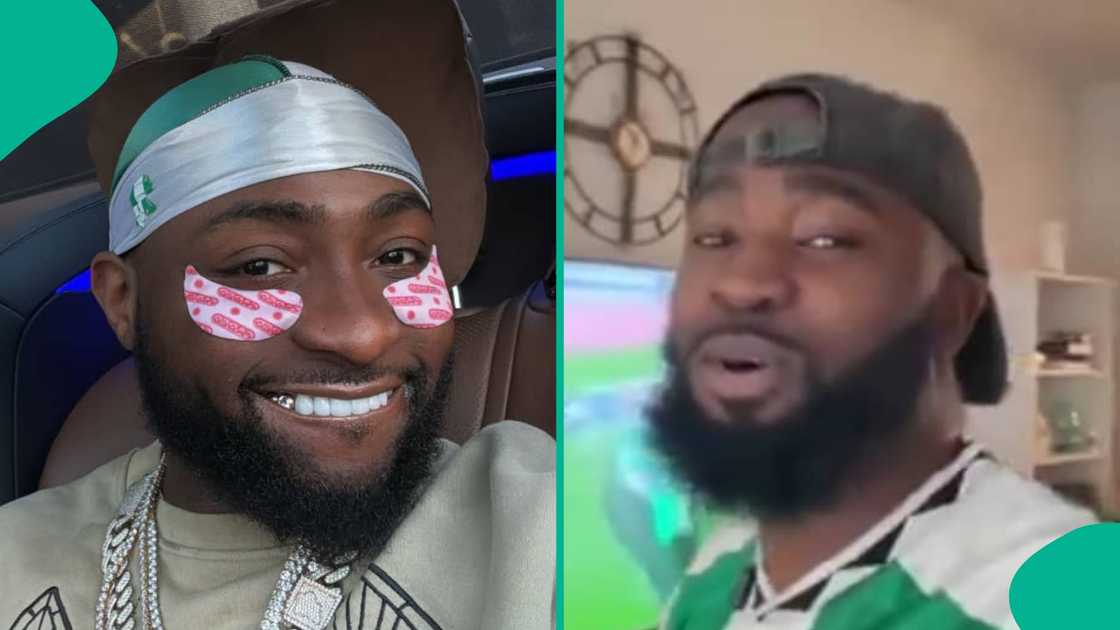 Young man shares opinion after Davido cashes in post Super Eagles win