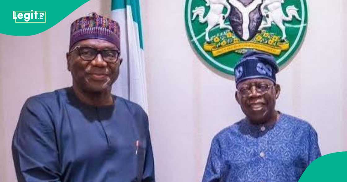 Gwamna AbdulRazaq da Shugaba Tinubu. Gwamna AbdulRazaq da Shugaba Tinubu.