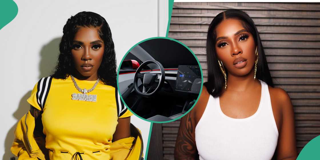 Tiwa Savage in a Self-Driving Car