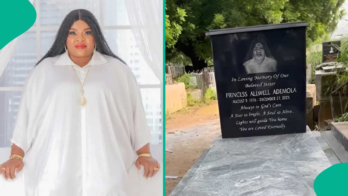 A video shows late Nollywood actress Allwell Ademola’s gravesite after her burial, with family, friends, and celebrities departed, sparking emotional reactions and tributes on social media.
