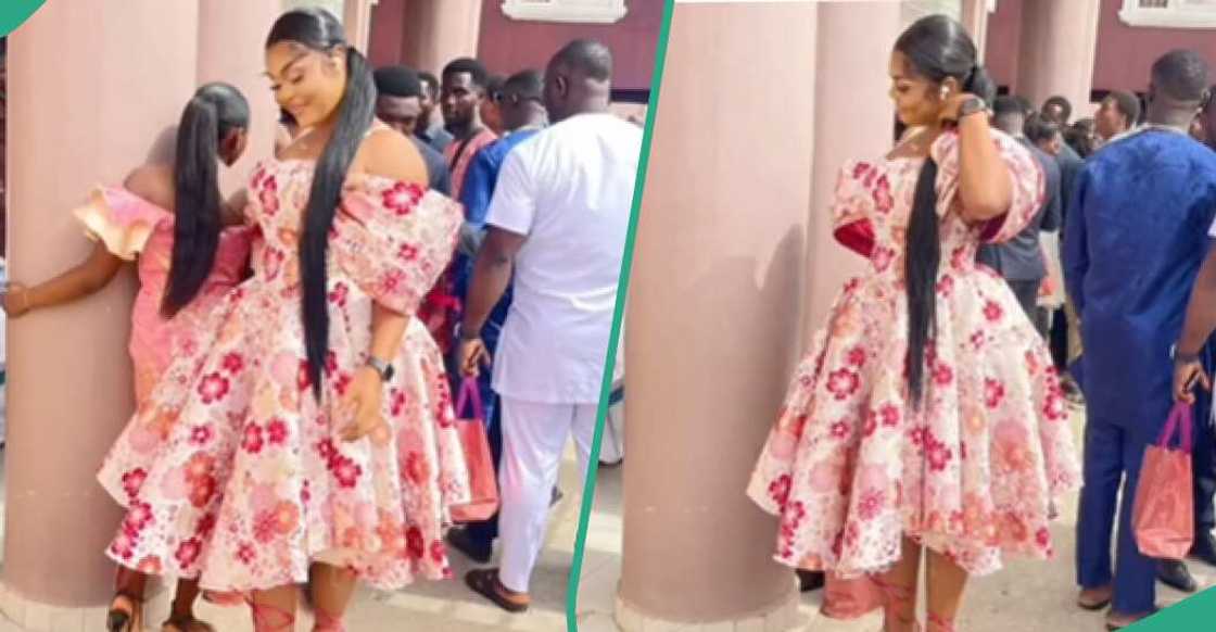 Lady orders dress, displays what she got