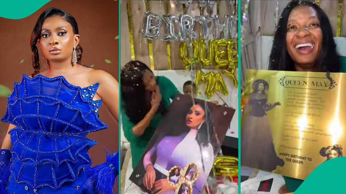 May Edochie's surprise birthday party. May Edochie's surprise birthday party.