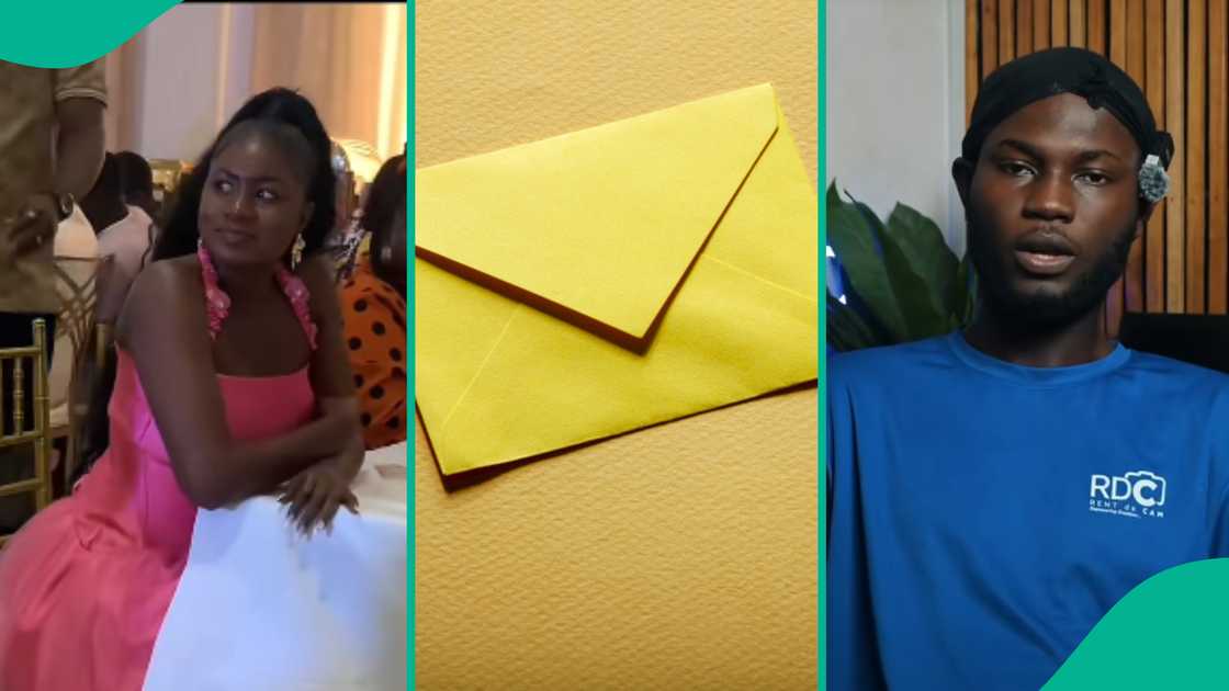 Lady gets interesting letter from man. Lady gets interesting letter from man.