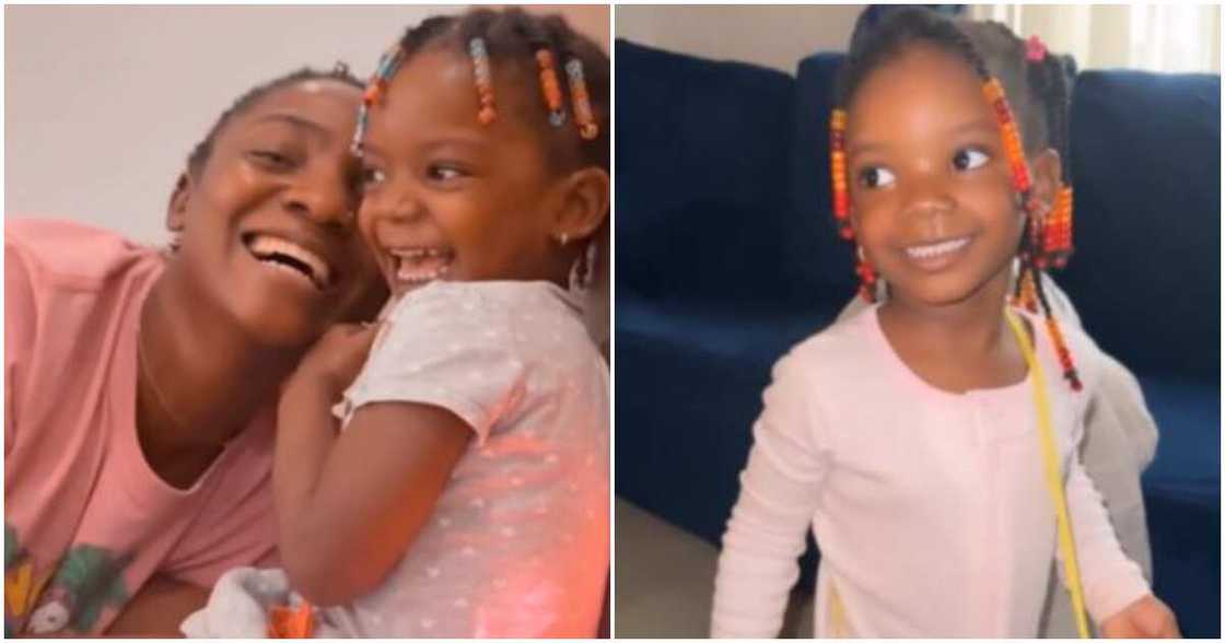 Singer Simi and her daughter Deja