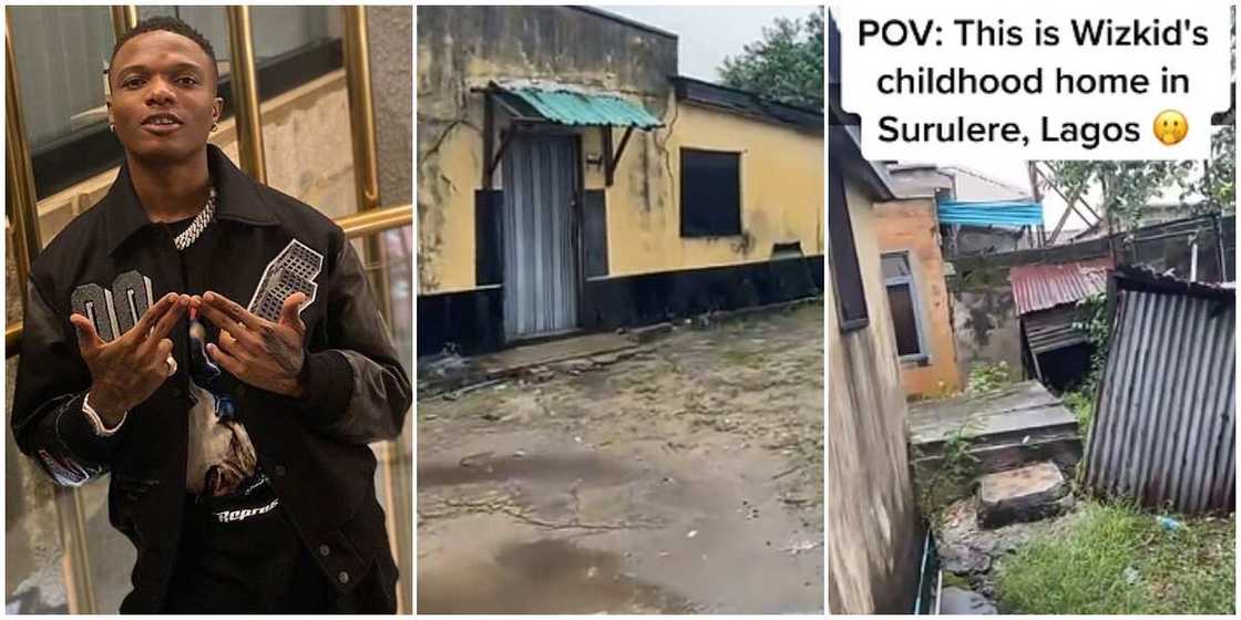 Wizkid's alleged childhood home Wizkid's alleged childhood home