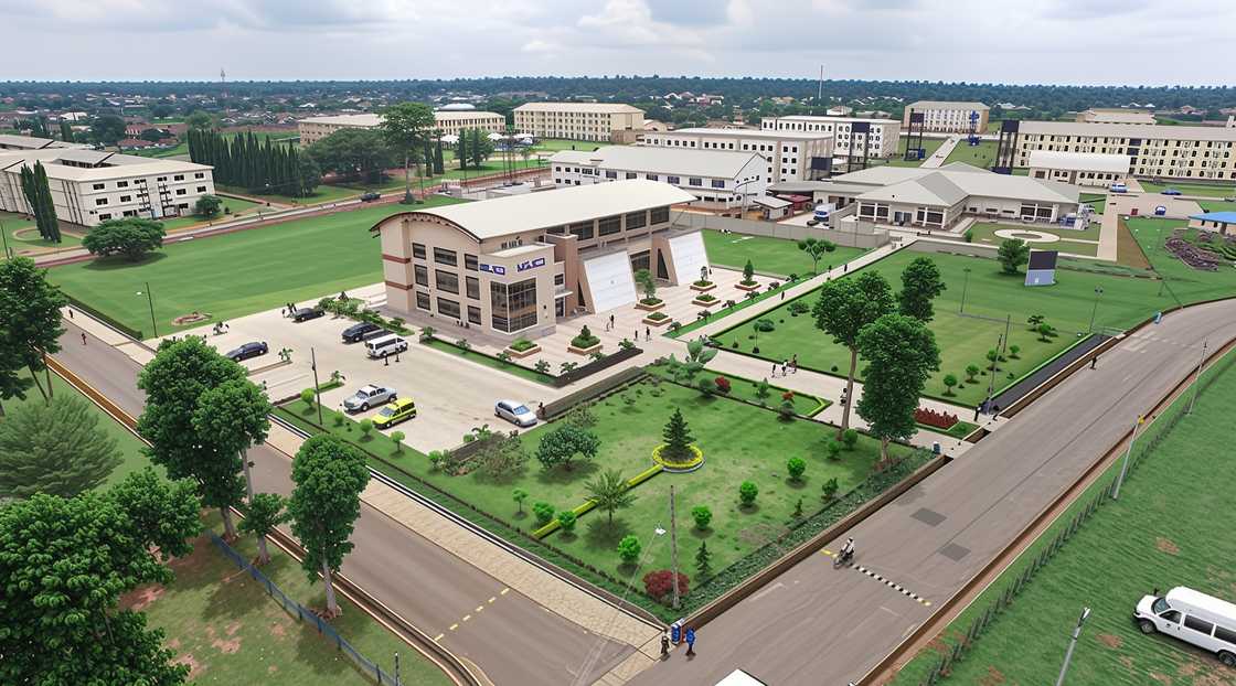 An aerial view of the Babcock University campus An aerial view of the Babcock University campus