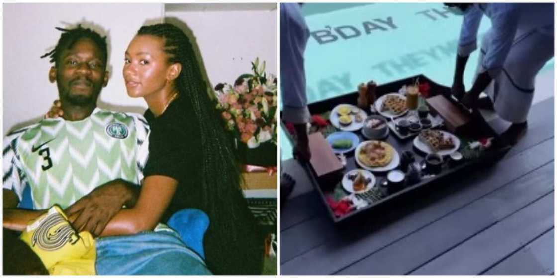 Mr Eazi Treats Temi Otedola to Special Breakfast on Her 25th Birthday, Shares Video