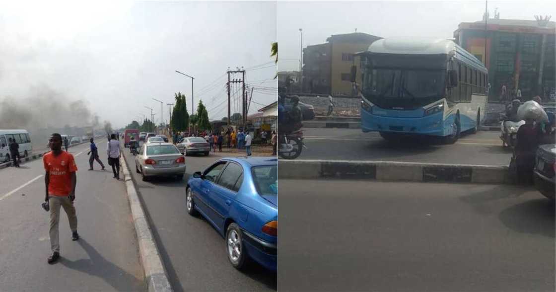 Lagos state: Okada riders clash with taskforce in Ikeja