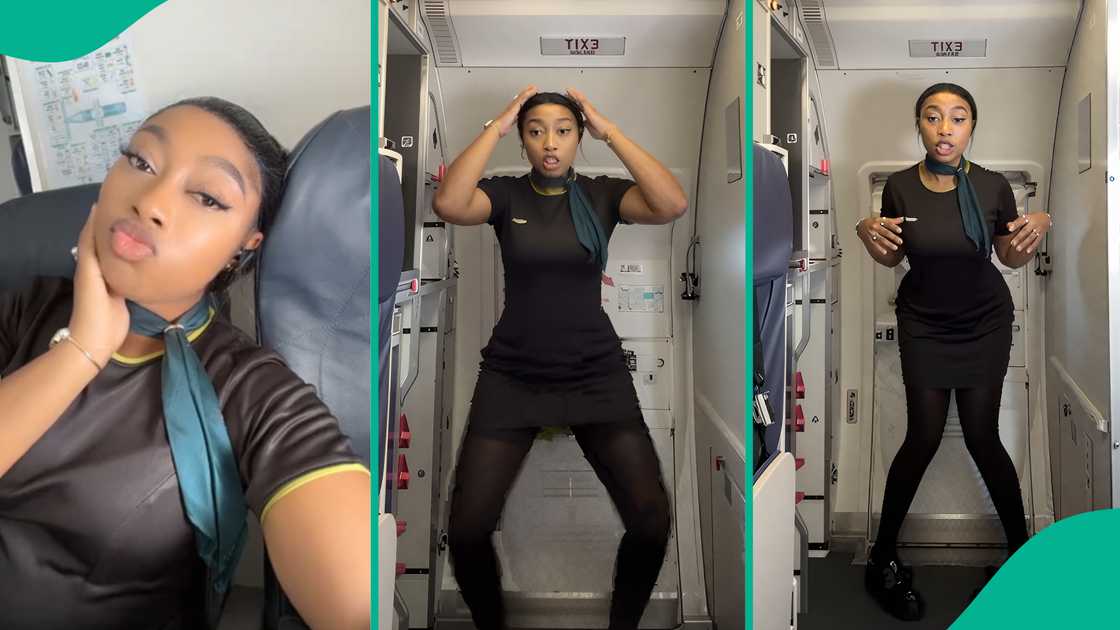 Air hostess dances happily inside aeroplane, video goes viral as people drag Ibom Air Air hostess dances happily inside aeroplane, video goes viral as people drag Ibom Air