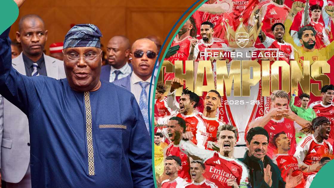 The former vice president praised Arsenal supporters in Nigeria and across the world. Photo credit: @atiku, @PFA