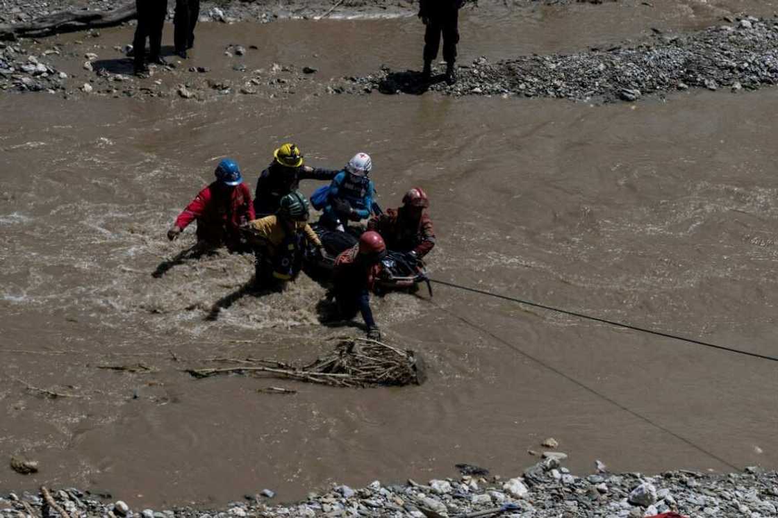 The search continues for 56 missing people in Las Tejerias