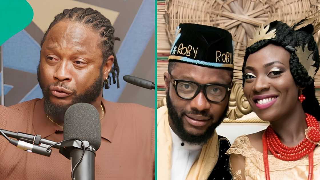 Media personality Roby Ekpo apologises for crying while speaking about his past marriage.