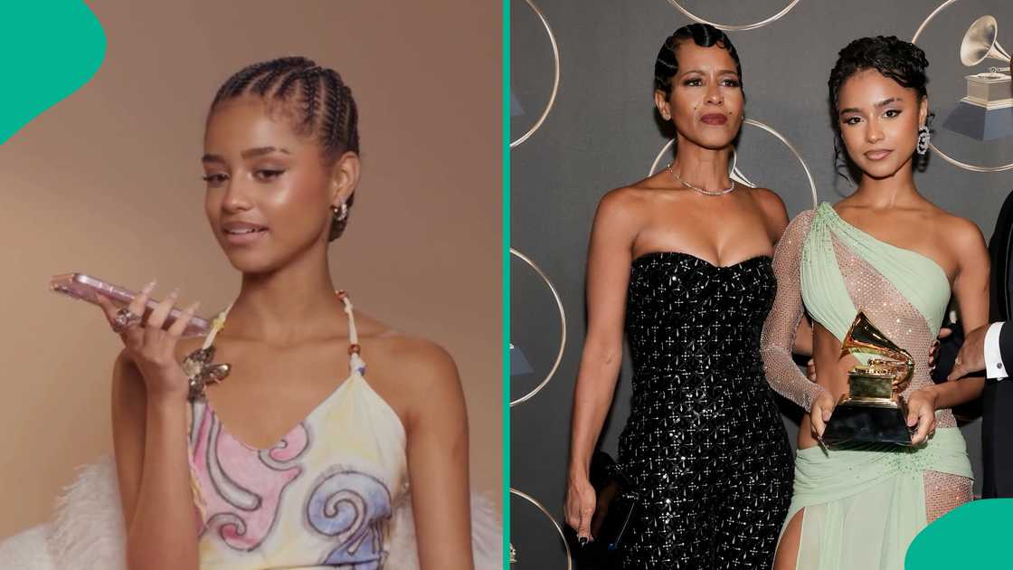 Tyla plays pregnancy prank on mother. Tyla plays pregnancy prank on mother.