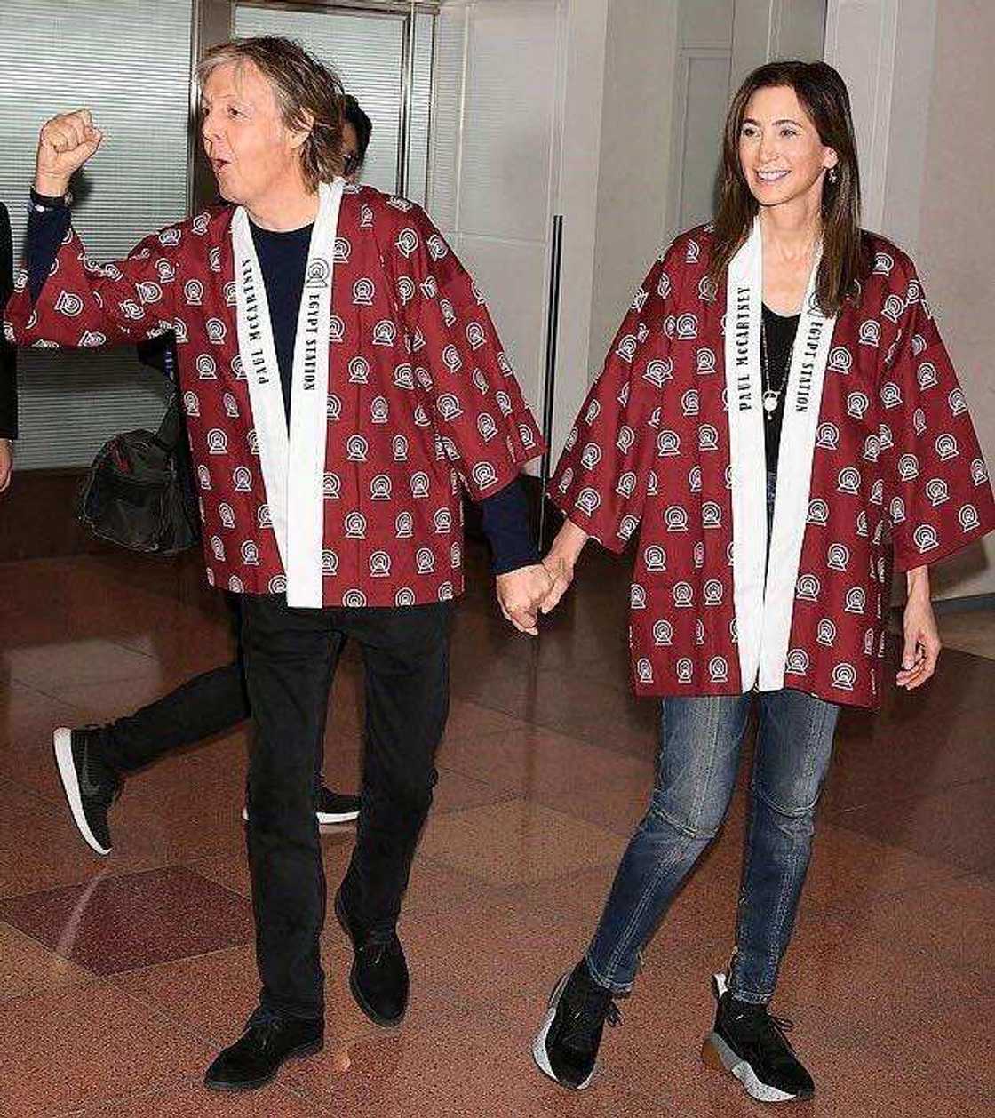 Paul McCartney and his wife Paul McCartney and his wife