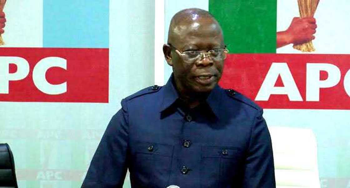 Adams Oshiomhole, tsohon shugaban APC Adams Oshiomhole, tsohon shugaban APC