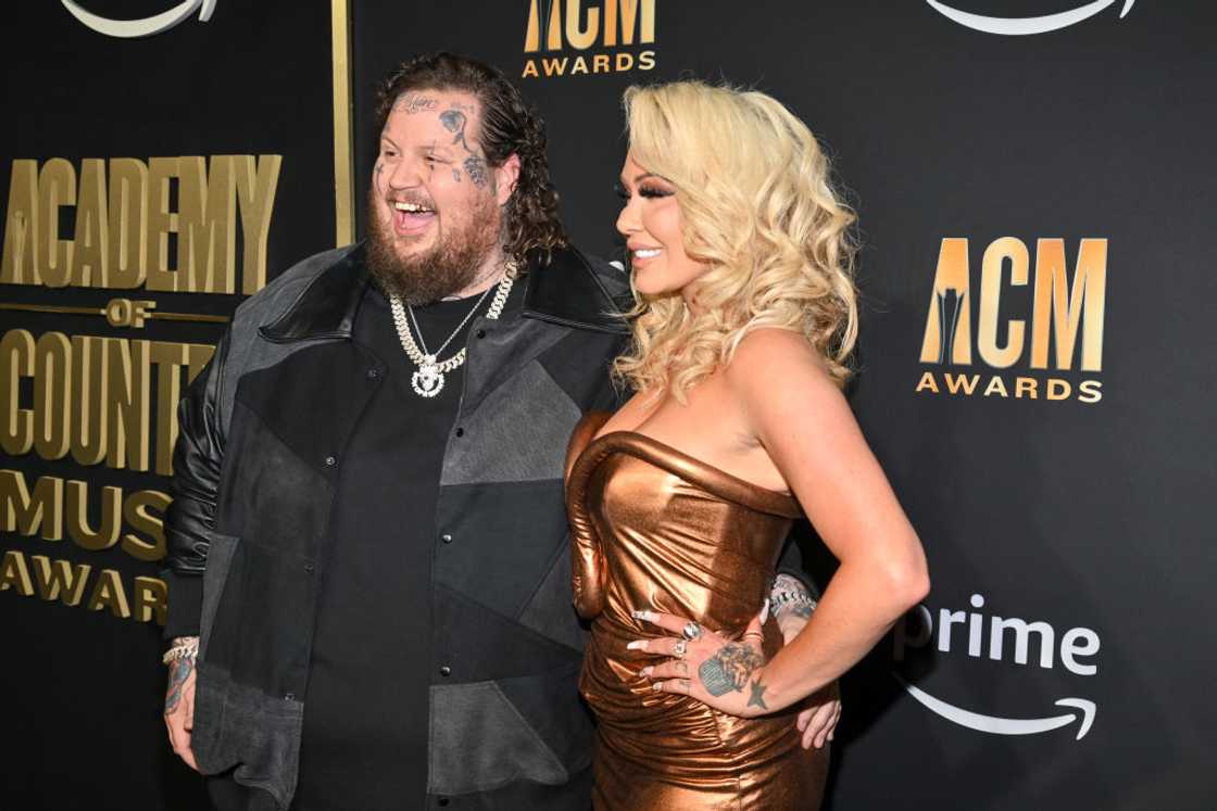 Jelly Roll and Bunnie XO at the 58th Academy of Country Music Awards