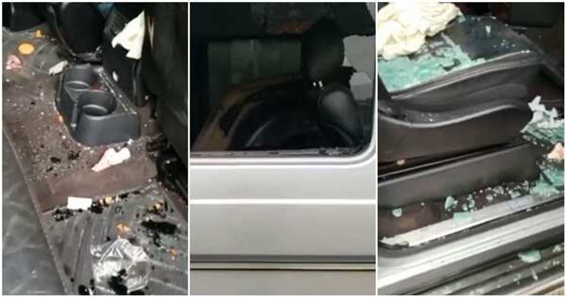 Actress Angela Okorie reportedly hospitalised, car riddled with bullets after running into armed men