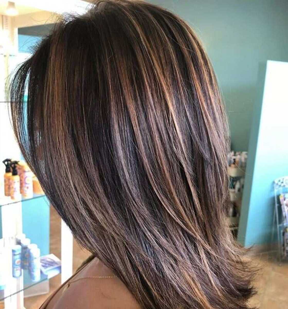 Caramel highlights Caramel highlights