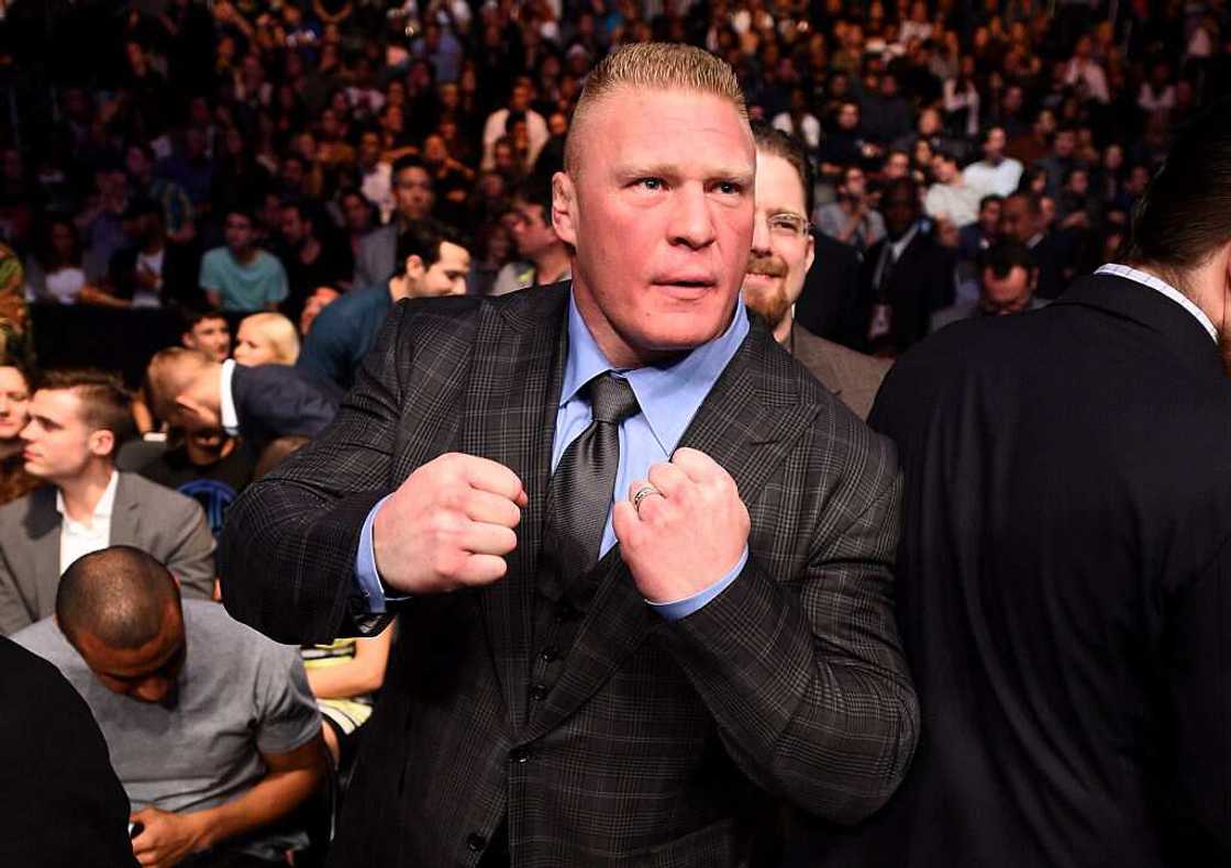 Brock Lesnar at Staples Center in LA Brock Lesnar at Staples Center in LA