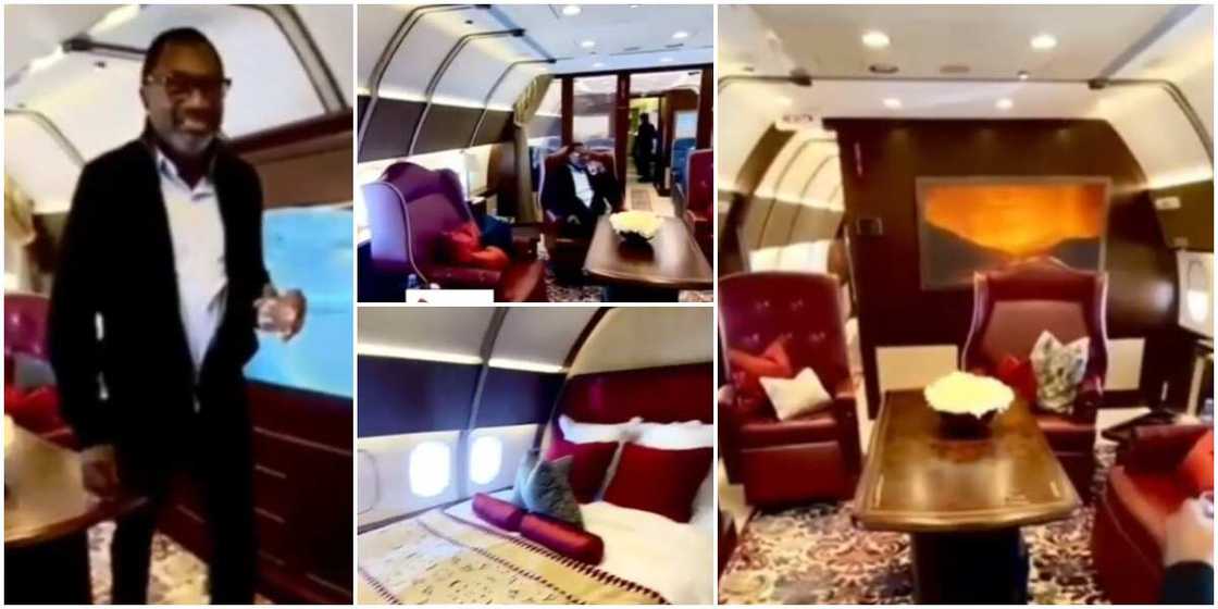 Femi Otedola’s private jet. Femi Otedola’s private jet.