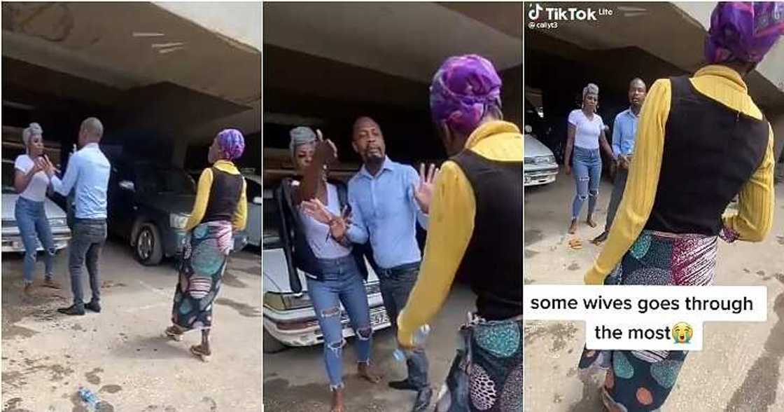 Married lady confronts husband and side chick Married lady confronts husband and side chick