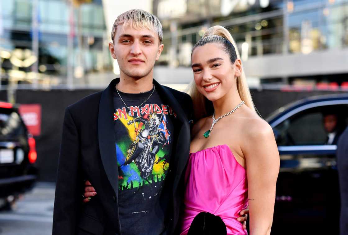 Anwar Hadid and Dua Lipa at Microsoft Theatre