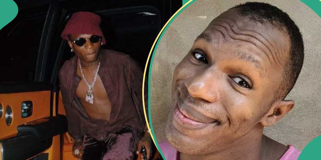 Daniel Regha reacts to Wizkid's N100 million giveaway. Daniel Regha reacts to Wizkid's N100 million giveaway.