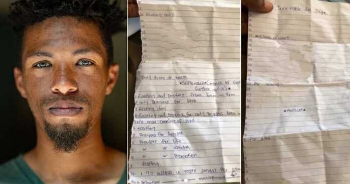 Man shares love-making timetable girlfriend drafted for him