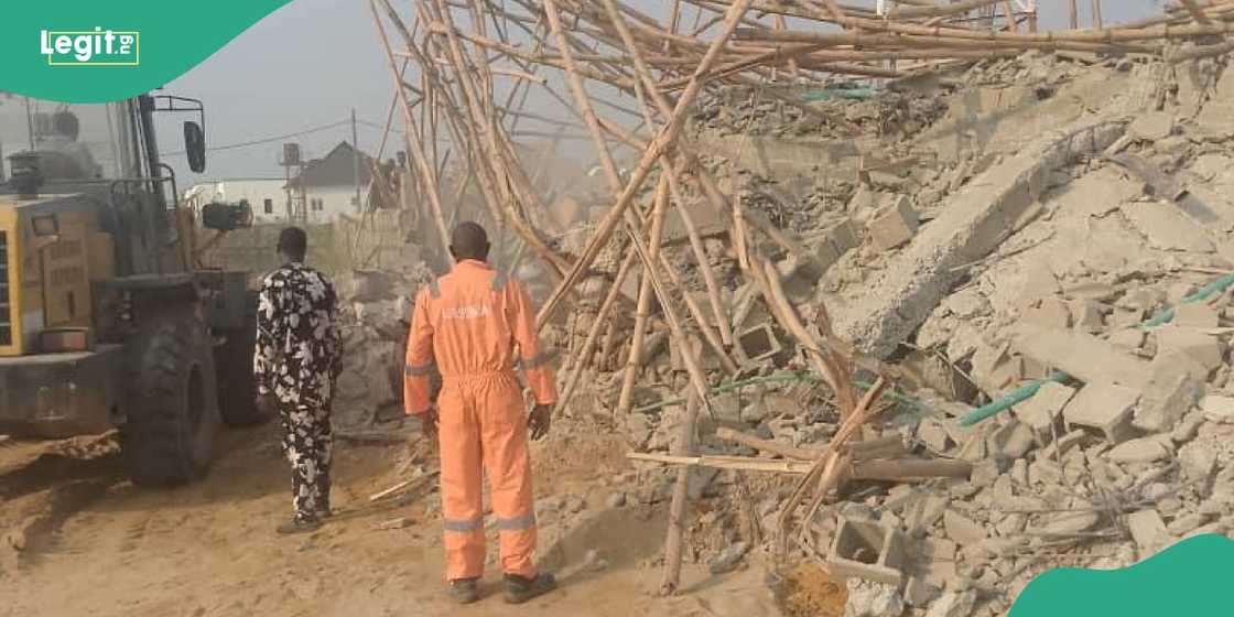 Building collapsed in Lagos leaving two people dead. Building collapsed in Lagos leaving two people dead.