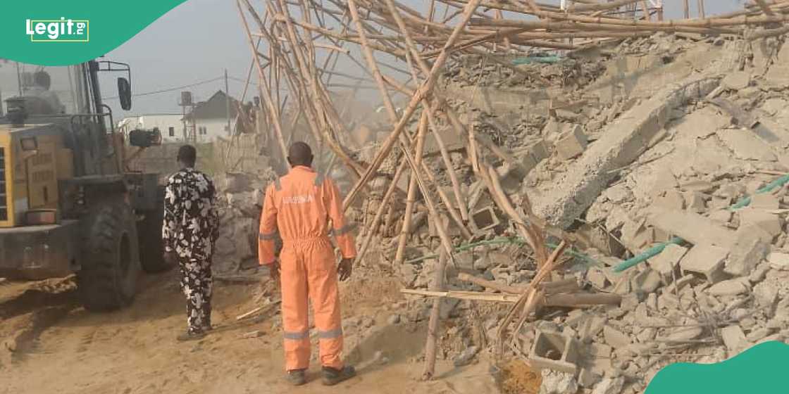 Building collapsed in Lagos leaving two people dead.