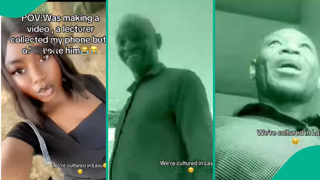 LASU student shares interaction with her lecturer. LASU student shares interaction with her lecturer.