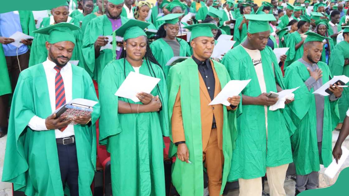 University of Abuja students attend a graduation ceremony University of Abuja students attend a graduation ceremony