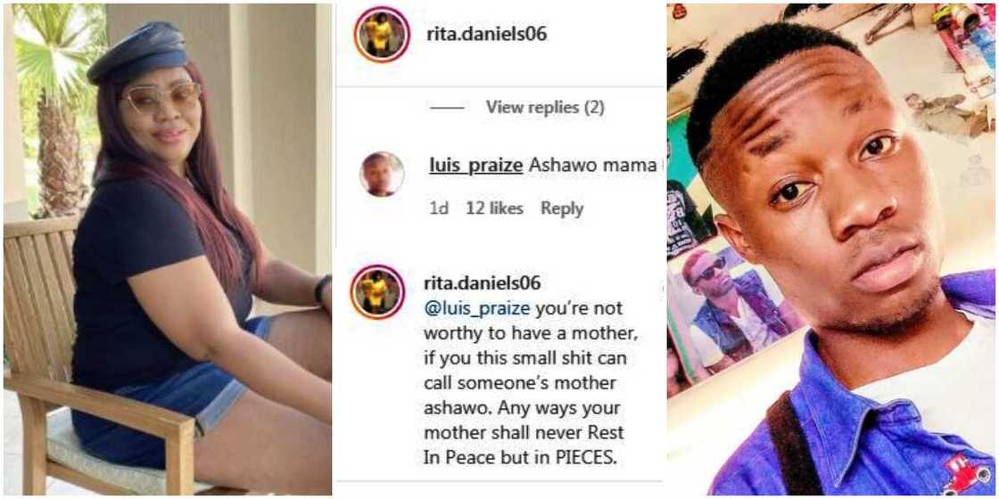 Your Mother Will Not Rest in Peace but in Pieces: Regina Daniels’ Mum Replies Troll Who Called Her Names Your Mother Will Not Rest in Peace but in Pieces: Regina Daniels’ Mum Replies Troll Who Called Her Names