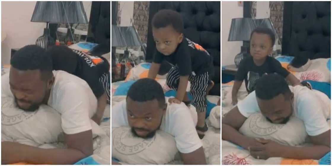 I asked God for a friend, he gave me a son: Toyin Abraham's husband says as he shares adorable video with son I asked God for a friend, he gave me a son: Toyin Abraham's husband says as he shares adorable video with son
