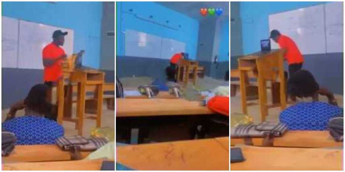 Reactions as Nigerian lecturer is captured in video teaching students with rap song Reactions as Nigerian lecturer is captured in video teaching students with rap song