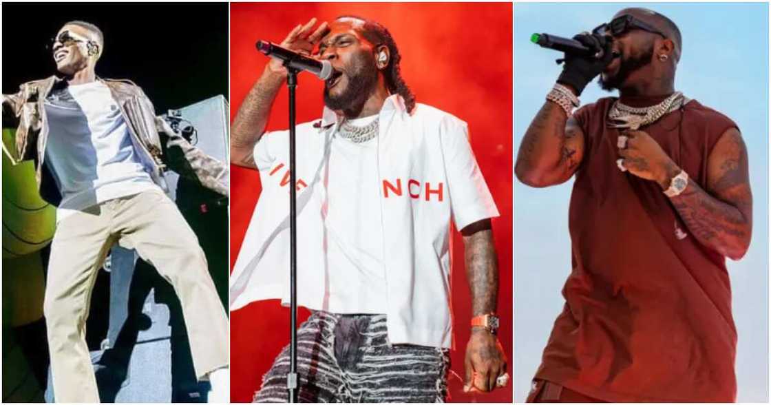Wizkid, Burna Boy and Davido Wizkid, Burna Boy and Davido