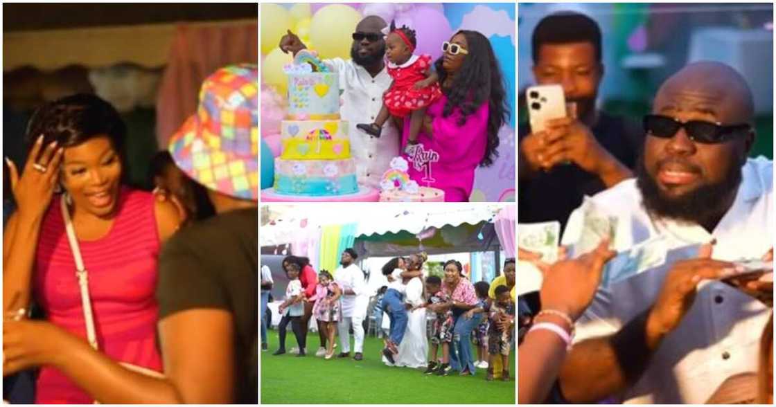 Comedian Lasisi at his daughter's birthday party