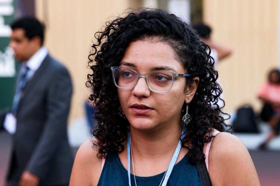 Sanaa Seif, sister of imprisoned British-Egyptian activist Alaa Abdel Fattah, travelled to the COP27 climate conference in Egypt's Red Sea resort city of Sharm el-Sheikh to campaign for his release Sanaa Seif, sister of imprisoned British-Egyptian activist Alaa Abdel Fattah, travelled to the COP27 climate conference in Egypt's Red Sea resort city of Sharm el-Sheikh to campaign for his release