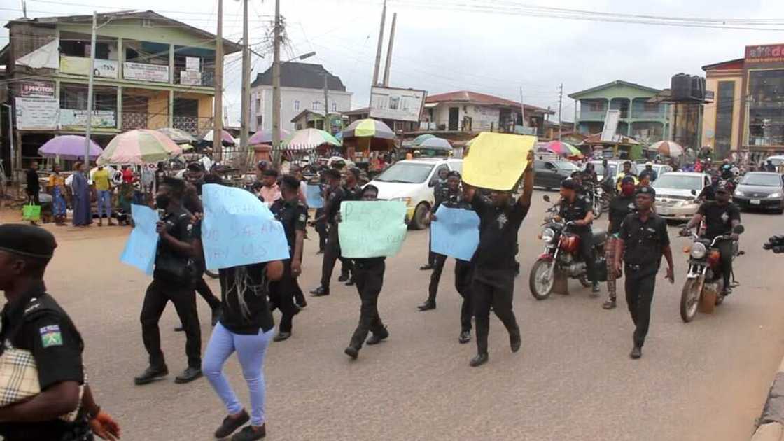 Police protest/Osun state/Osogbo/police constabularies Police protest/Osun state/Osogbo/police constabularies