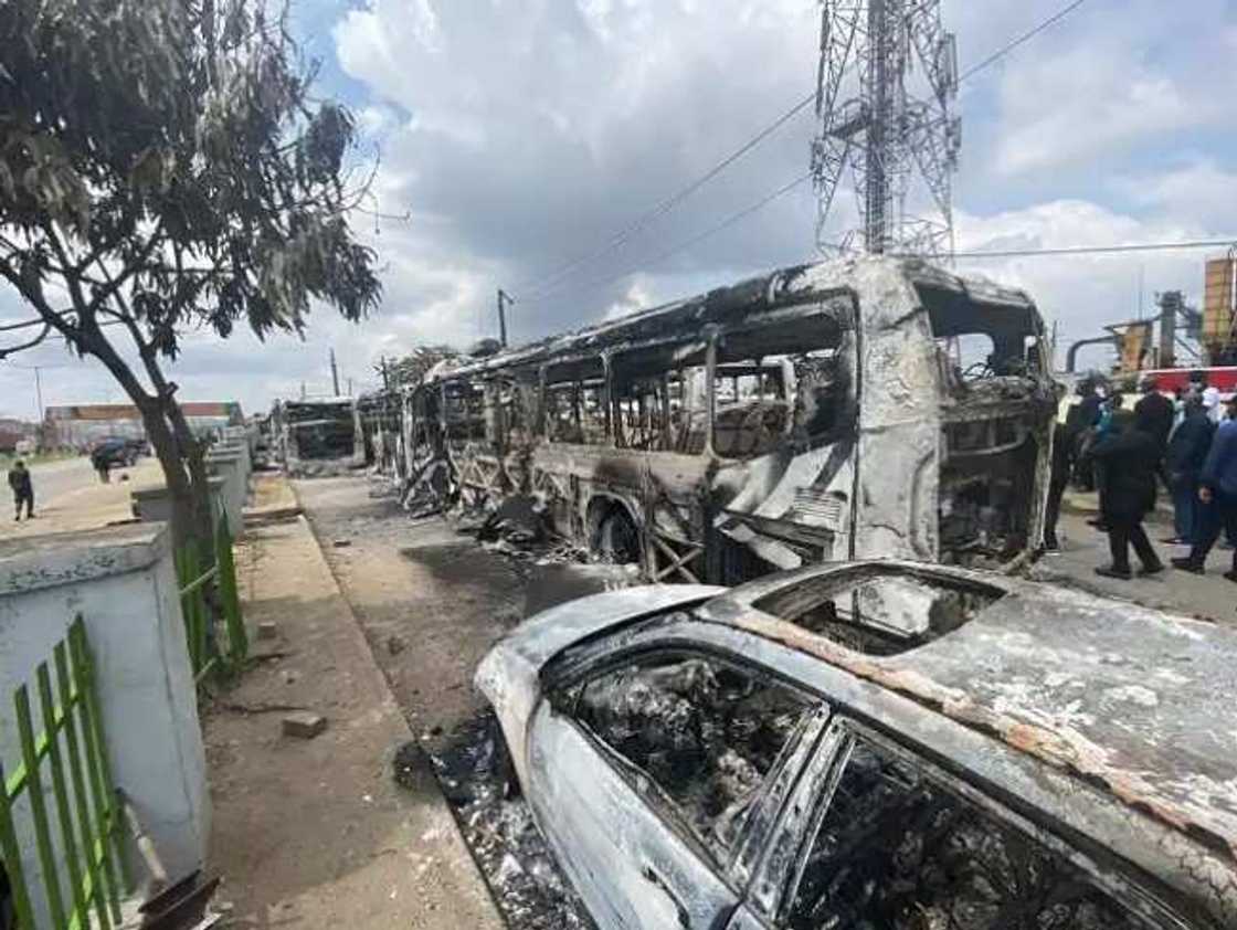 EndSARS: Lagos boils again as hoodlums vandalise BRT buses, loot shops