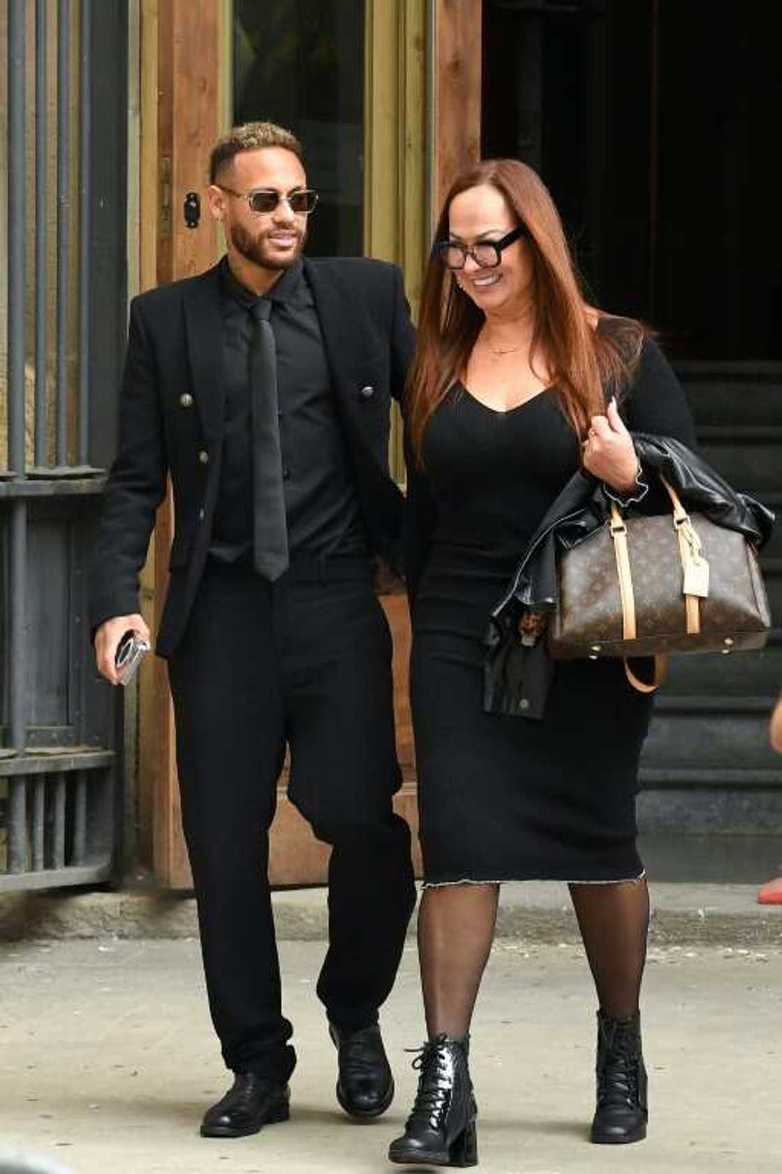 Neymar and his mother Nadine Goncalves, pictured arriving at the court earlier in the trial Neymar and his mother Nadine Goncalves, pictured arriving at the court earlier in the trial